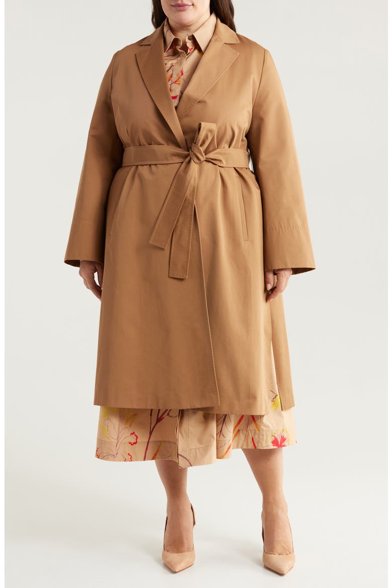 Candido Wrap Trench Coat, Main, color, CAMEL