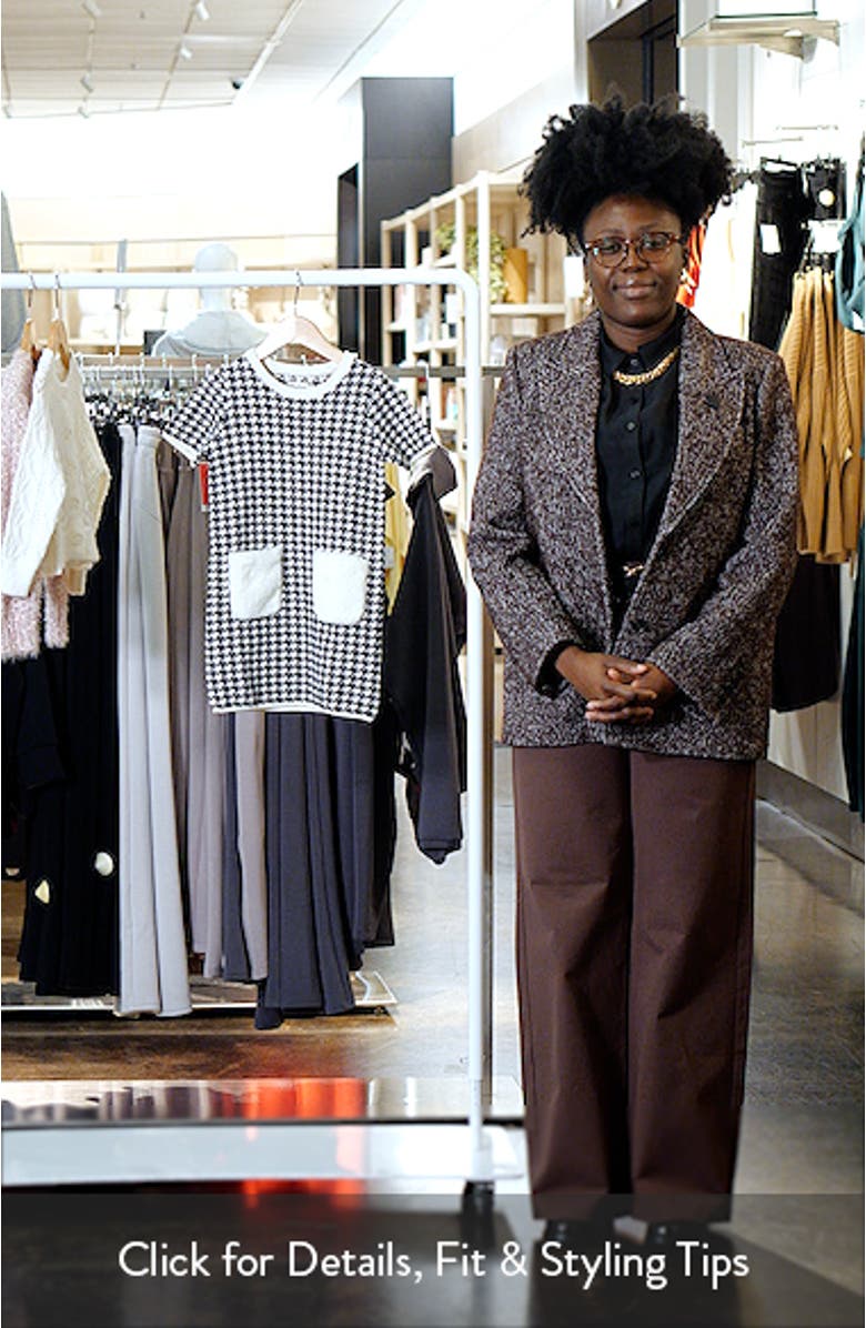 Kids' Houndstooth Sweater Dress, sales video thumbnail