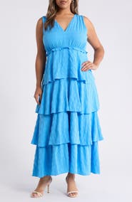 Chelsea28 Tiered Ruffle Maxi Dress