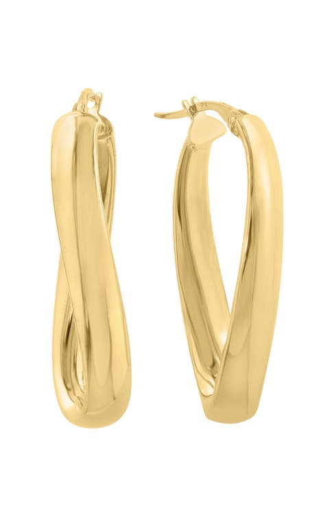 14K Yellow Gold Modern Muse Gold Hoops
