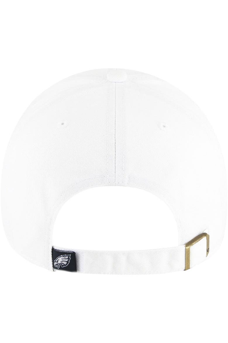 Men's '47 White Philadelphia Eagles Clean Up Adjustable Hat, Alternate, color, White