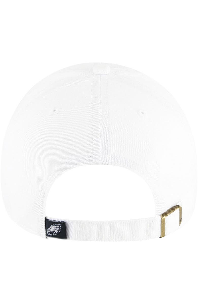 '47 Men's '47 White Philadelphia Eagles Clean Up Adjustable Hat, Alternate, color, 