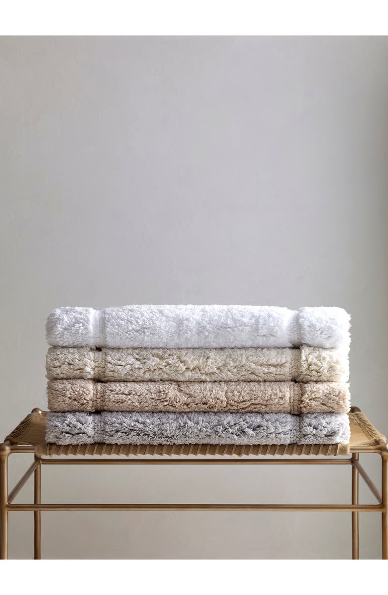 Matouk Milagro Bath Rug, Alternate, color, Sterling