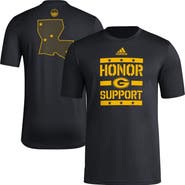 adidas Men's adidas Black Grambling Tigers Honor & Support Pre-Game T-Shirt