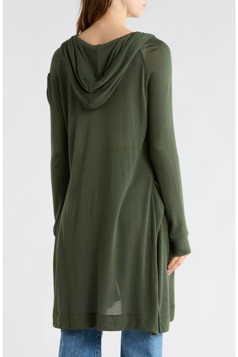 Hooded Sweater Cardigan, Alternate, color, AVENTURINE