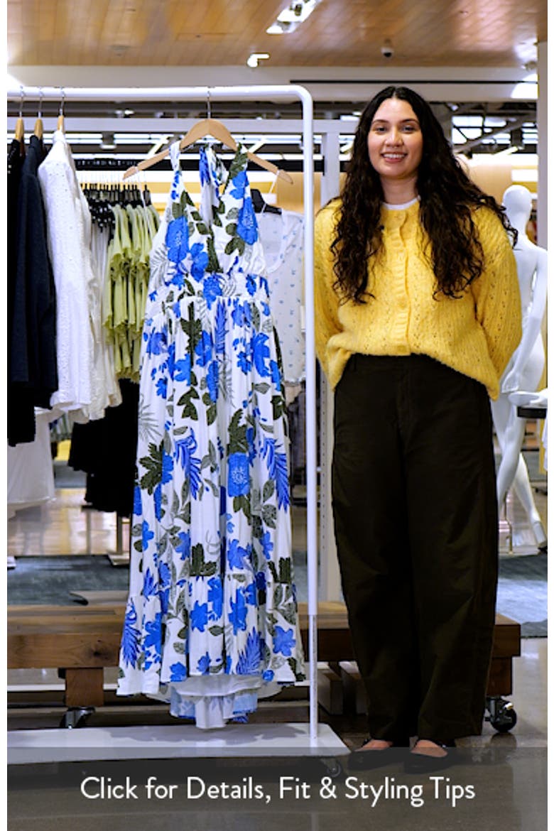 Zurie Floral Niam Smocked Midi Dress video