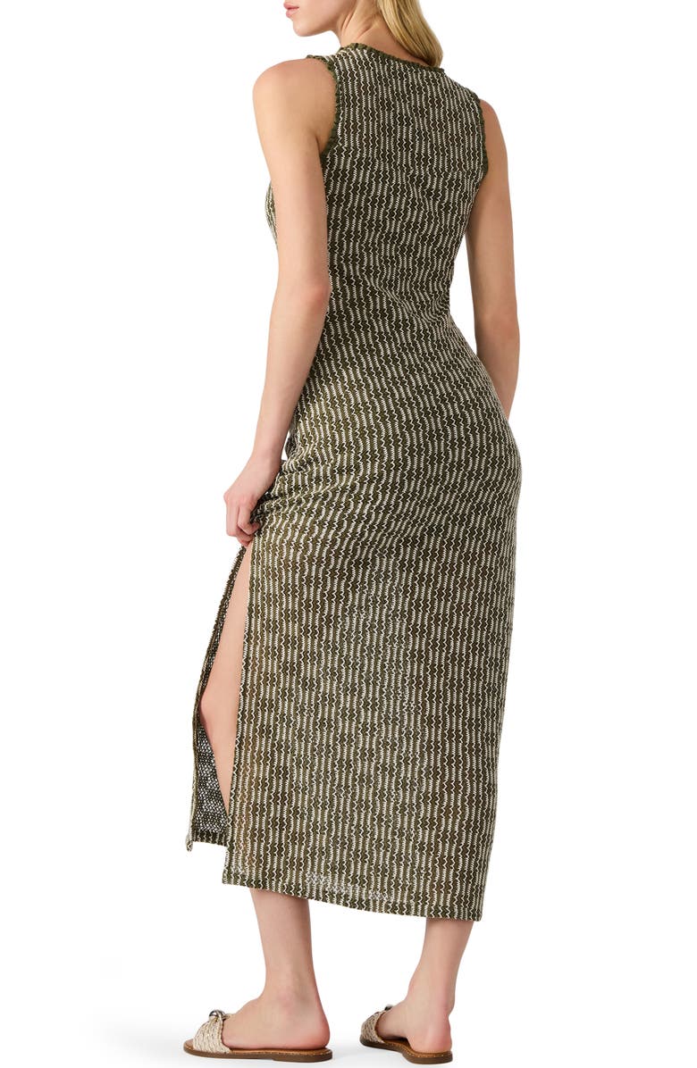 Steve Madden Nyssa Textured Sleeveless Knit Dress, Alternate, color, Burnt Olive