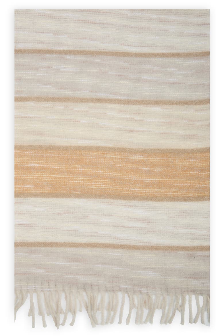 Stripe Oversize Scarf, Alternate, color, NATURAL