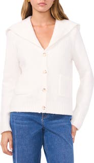 1.STATE Foldover Collar Cardigan