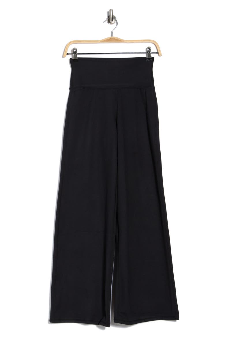 Lizzie Wide Leg Pants, Alternate, color, BLACK