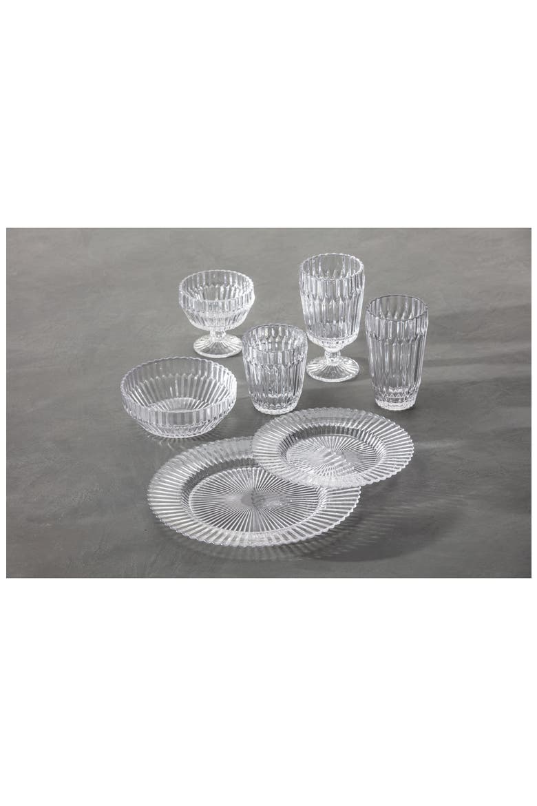 Archie Set of 6 Clear Goblets, Alternate, color, CLEAR