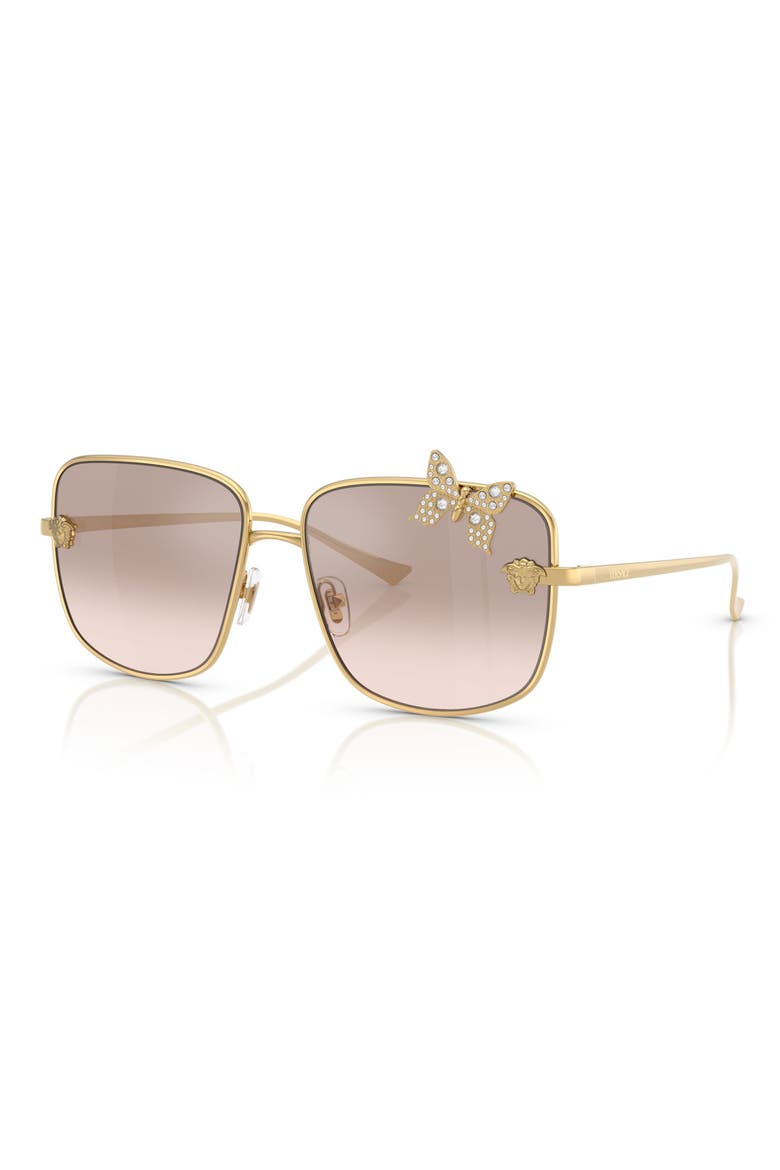 59mm Square Sunglasses, Alternate, color, GOLD BROWN