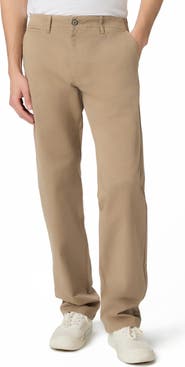 PAIGE Vincent Straight Leg Sateen Chinos