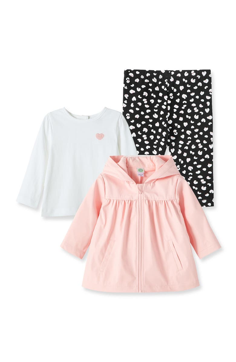 Little Me Kitty Jacket 3 Piece Set, Main, color, 