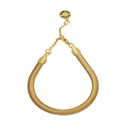 Sleek Gold Double-Strand Bracelet