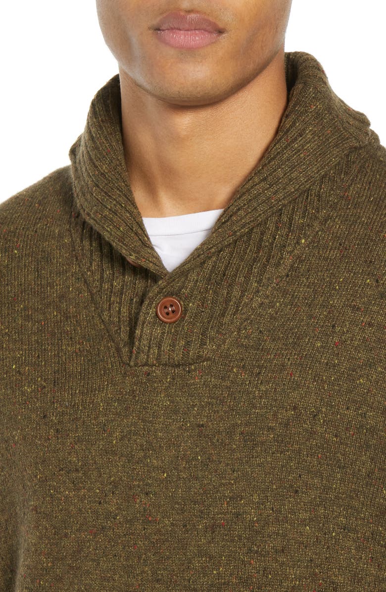 J.Crew Rugged Merino Wool Blend Shawl Collar Pullover Sweater, Alternate, color, 