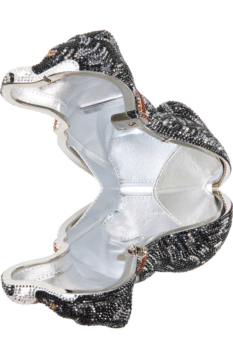 Judith Leiber Juno Puppy Crystal Clutch, Alternate, color,