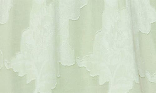 Melloday Tie Keyhole Puff Sleeve Tiered Midi Dress In Light Sage