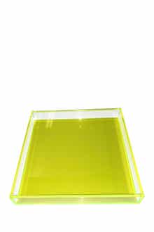 R16 HOME Neon Green Square Tray