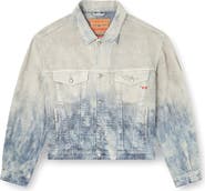 DIESEL® D-Ranger Prince of Wales Jacquard Denim Jacket