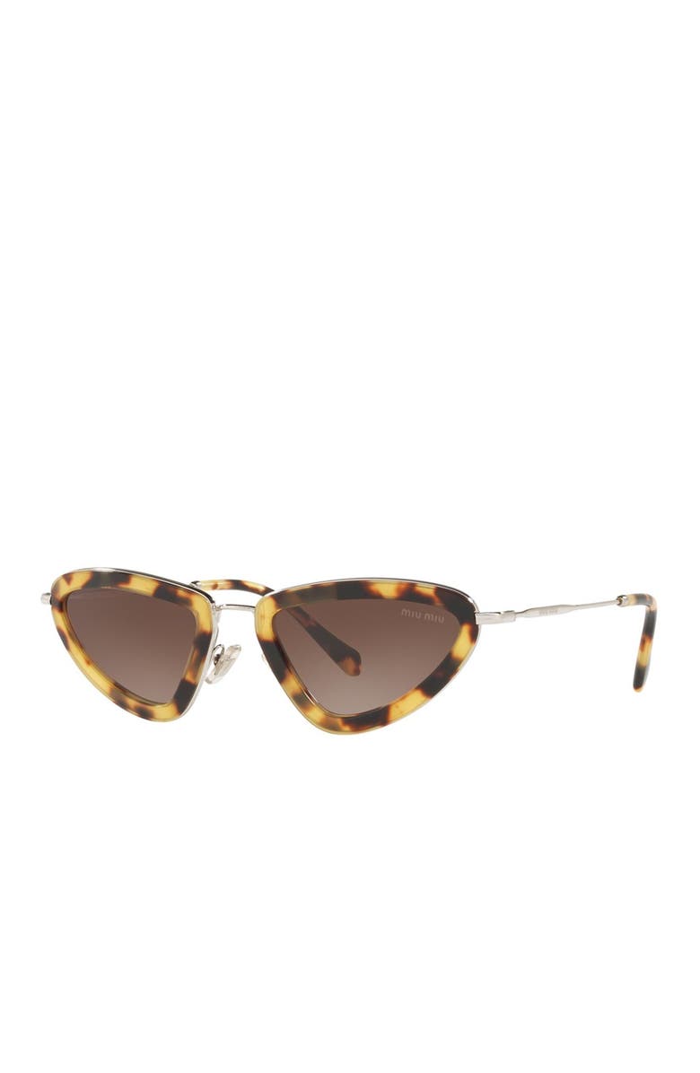 Miu Miu 53mm Irregular Sunglasses, Main, color,