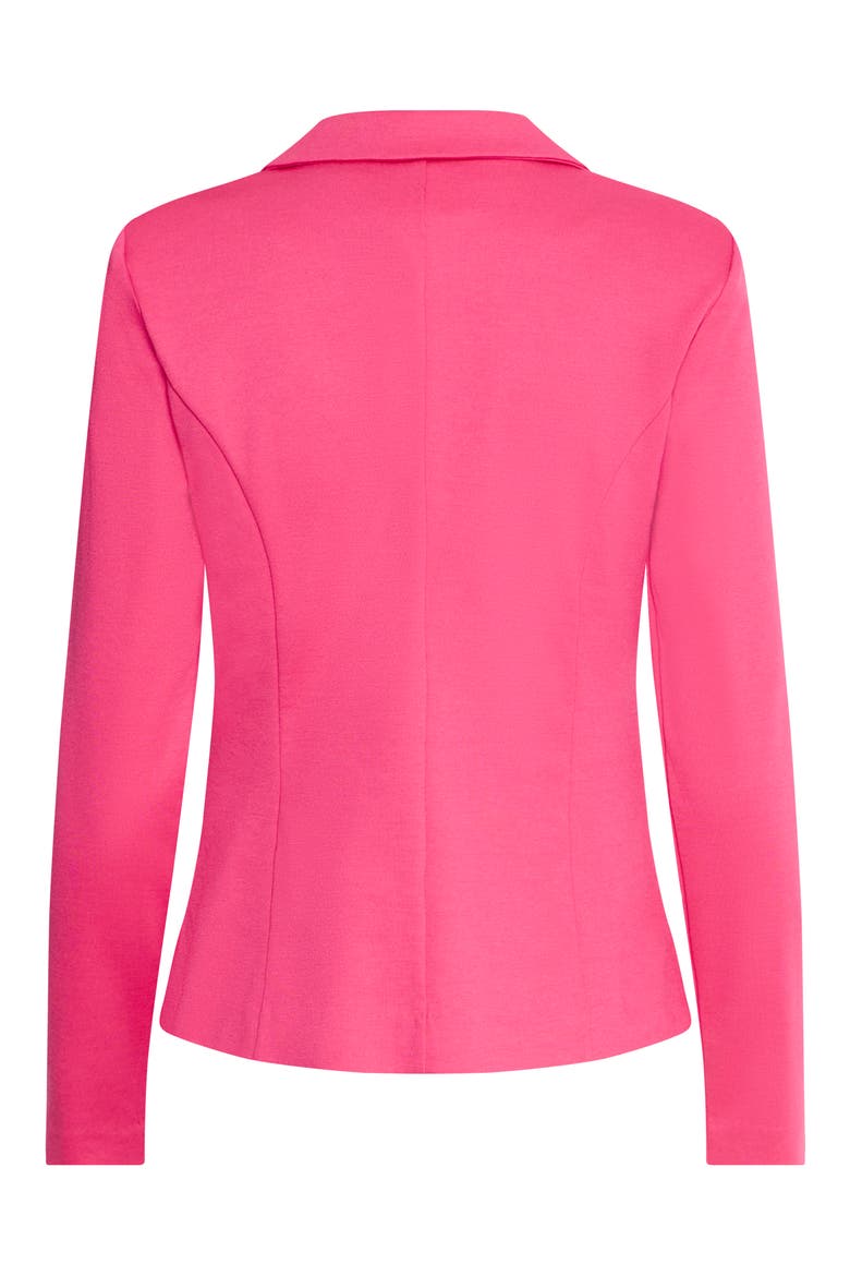 Regular Notch Lapel Ponte Blazer, Alternate, color, PINK YARROW