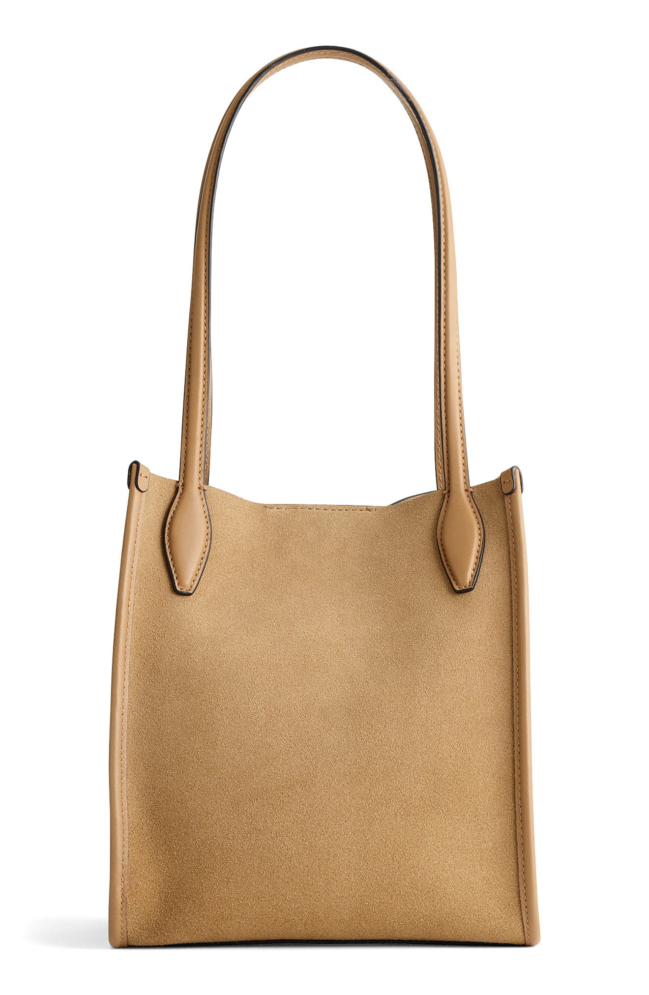 Madewell The Small Lexington Suede Tote, Alternate, color, Walnut Shell