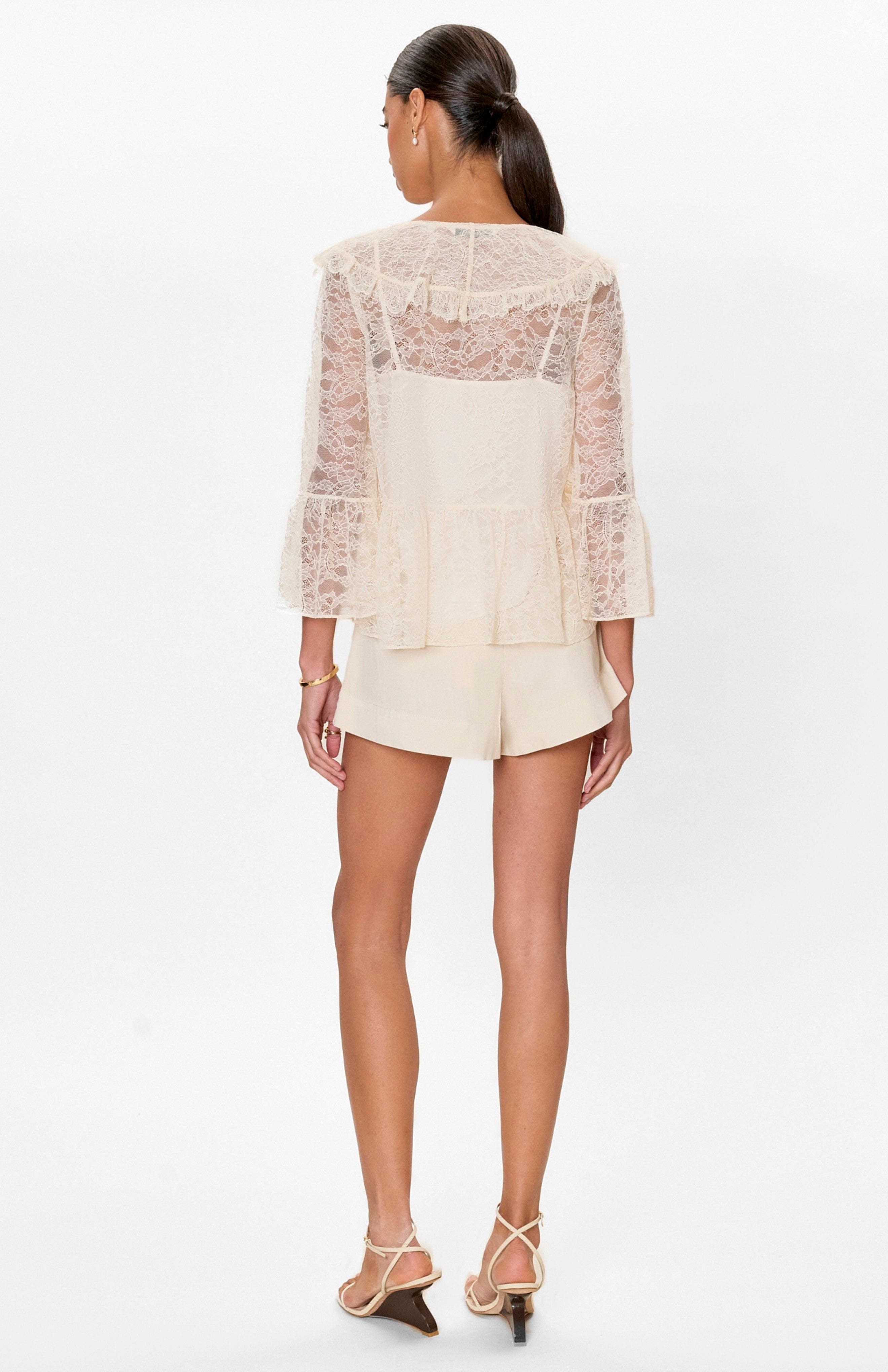 Rebecca Taylor Skye Lace Top (Women) | Nordstrom