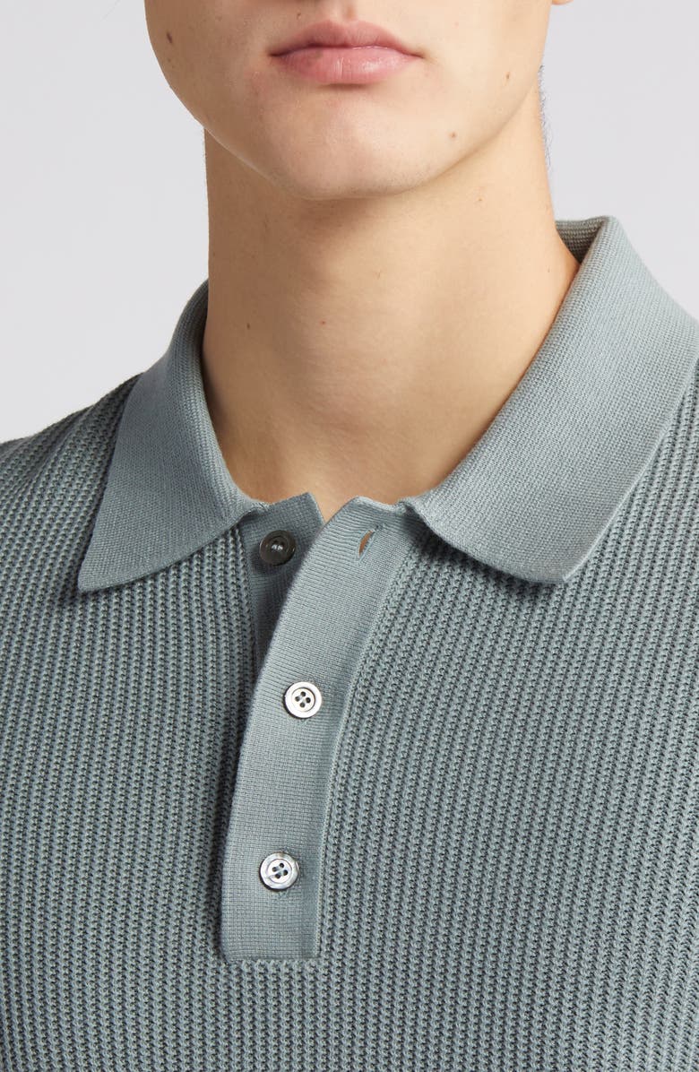 COS Ribbed Organic Cotton Sweater Polo, Alternate, color, 