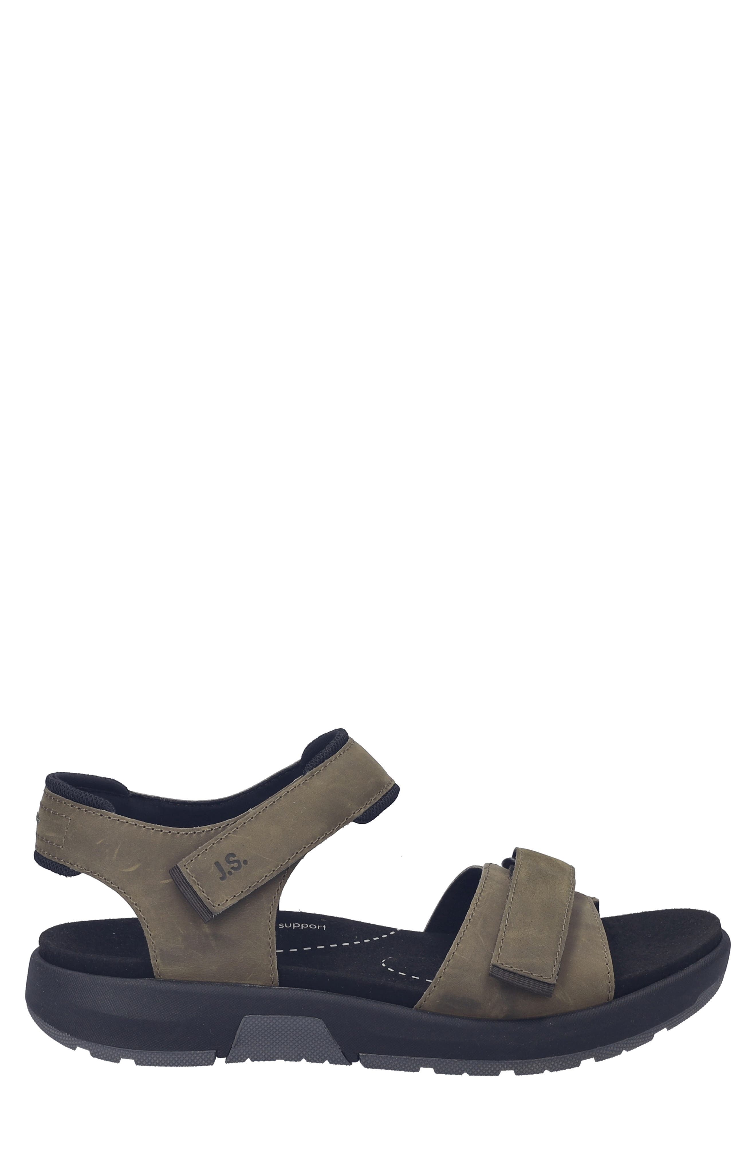 Emeric 10 Quarter Strap Sandal, Alternate, color, KHAKI