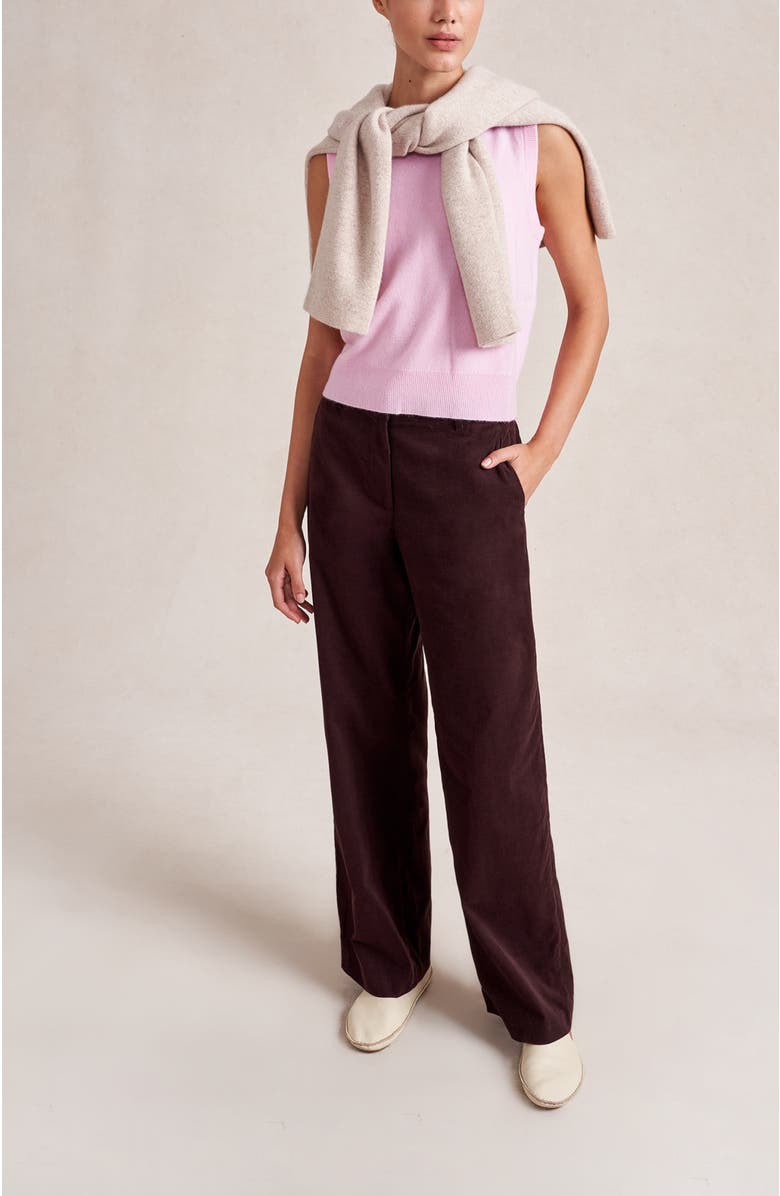 La Ligne Alain Trouser, Alternate, color, Chocolate