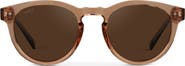 WMP Eyewear Tate - 50mm Retro Classic Round Polarized Sunglasses