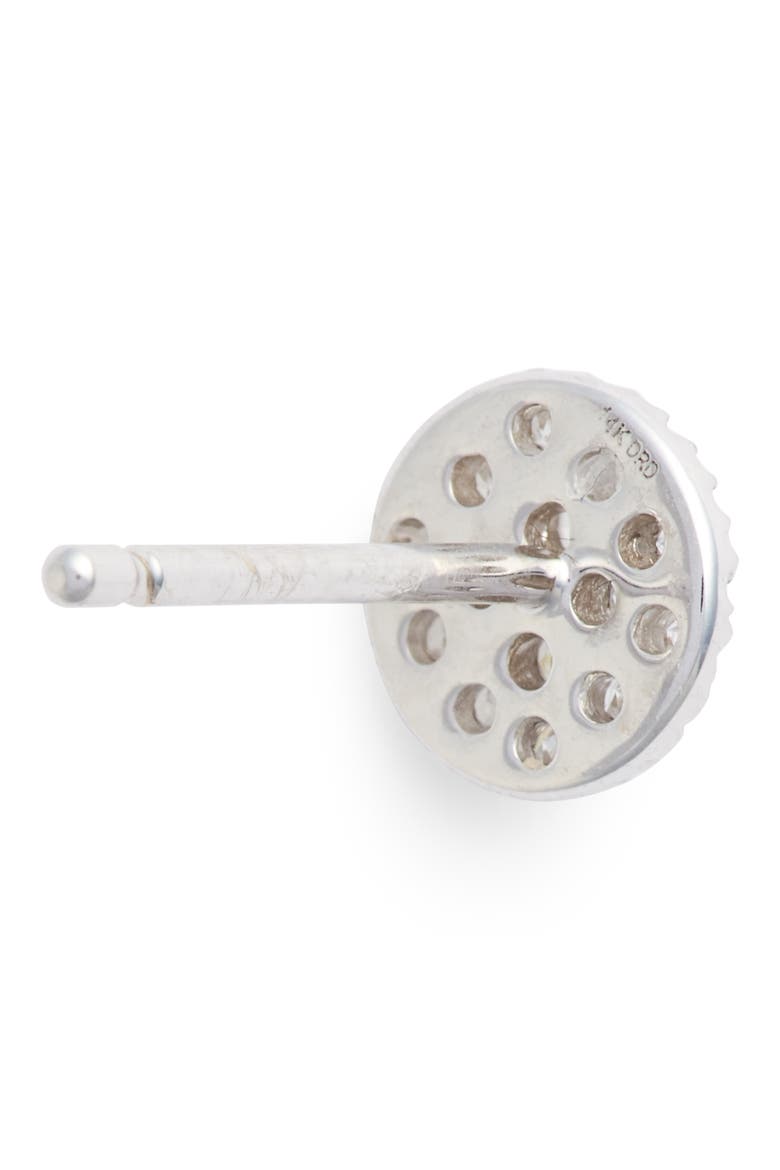 'Lauren Joy' Diamond Disc Stud Earrings, Alternate, color, WHITE GOLD