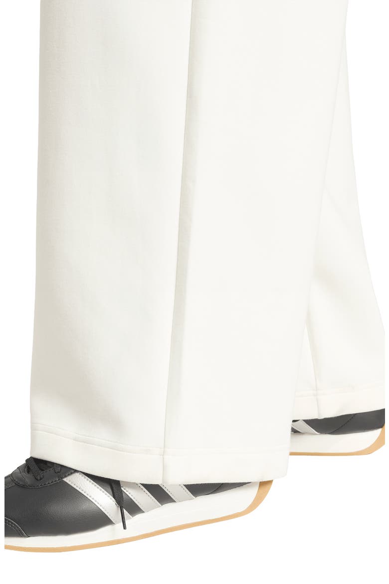 Wide Leg Open Hem Pants, Alternate, color, OFF WHITE