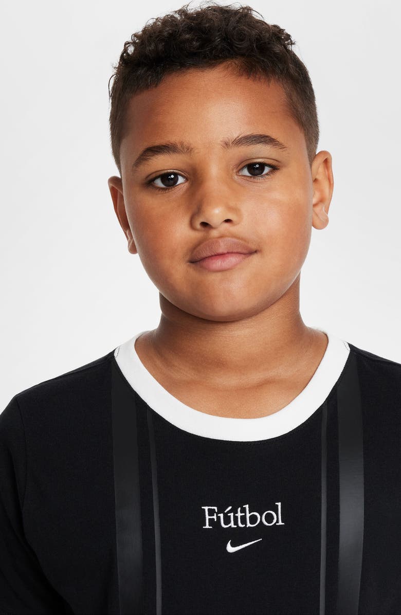 Nike Kids' Fútbol Embroidered T-Shirt, Alternate, color, 