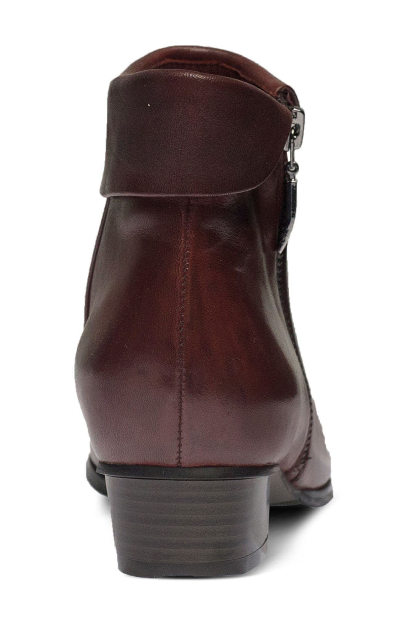 Stockholm Foldover Cuff Bootie, Alternate, color, BORDEAUX