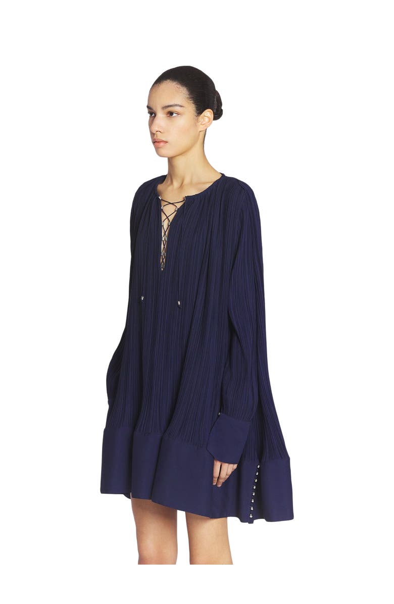 Lanvin Flared Pleated Dress, Alternate, color, 