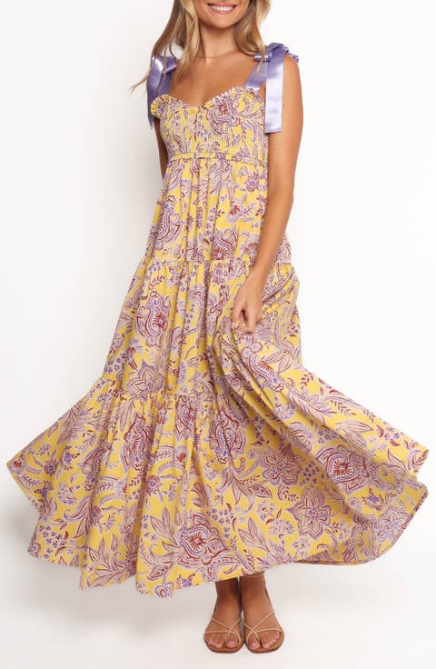 Marigold Smocked Maxi Sundress
