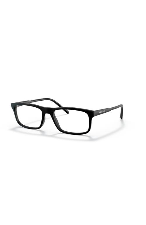 Arnette 52mm Rectangle Optical Glasses In Black
