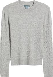 Griffen Wondering Cable Wool & Cashmere Crewneck Sweater