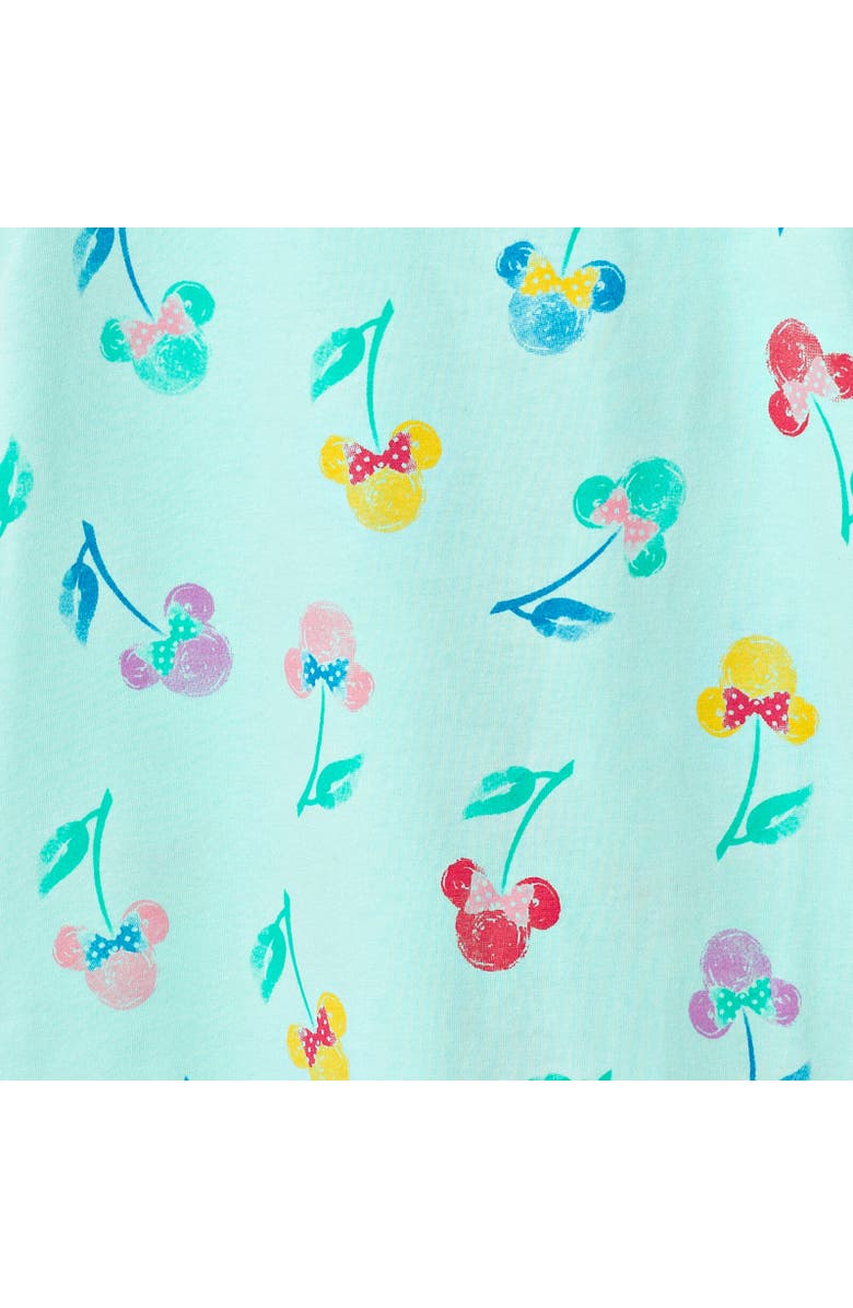 Disney Minnie Mouse Short Sleeve Skater Dress, Alternate, color, Turquoise Blue