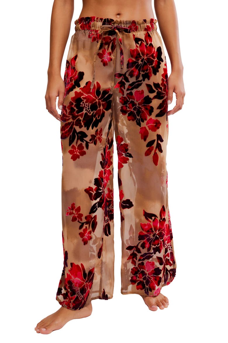 Speak Now Lounge Pants, Main, color, RED/ PINK COMBO