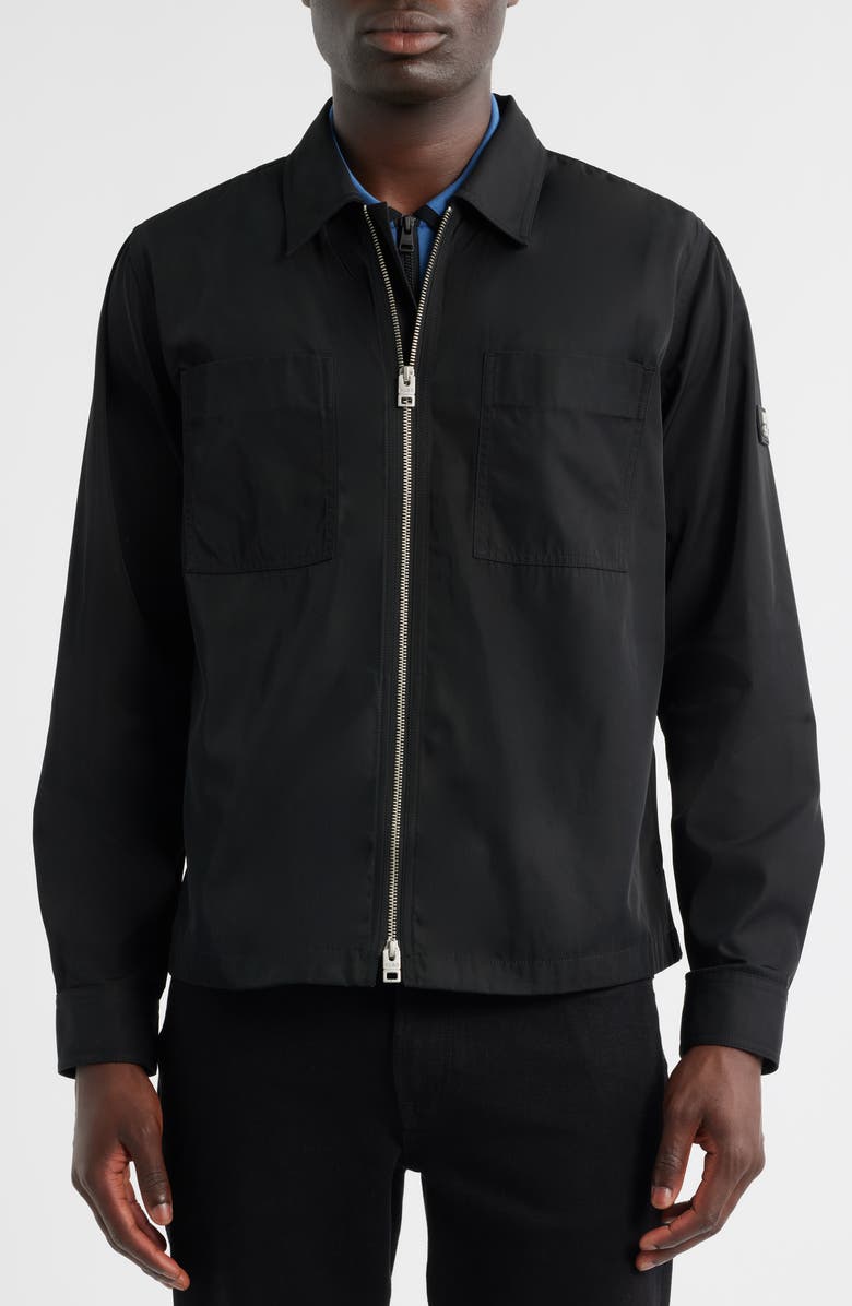 HUGO Evalom Water Repellent Jacket, Alternate, color, Black
