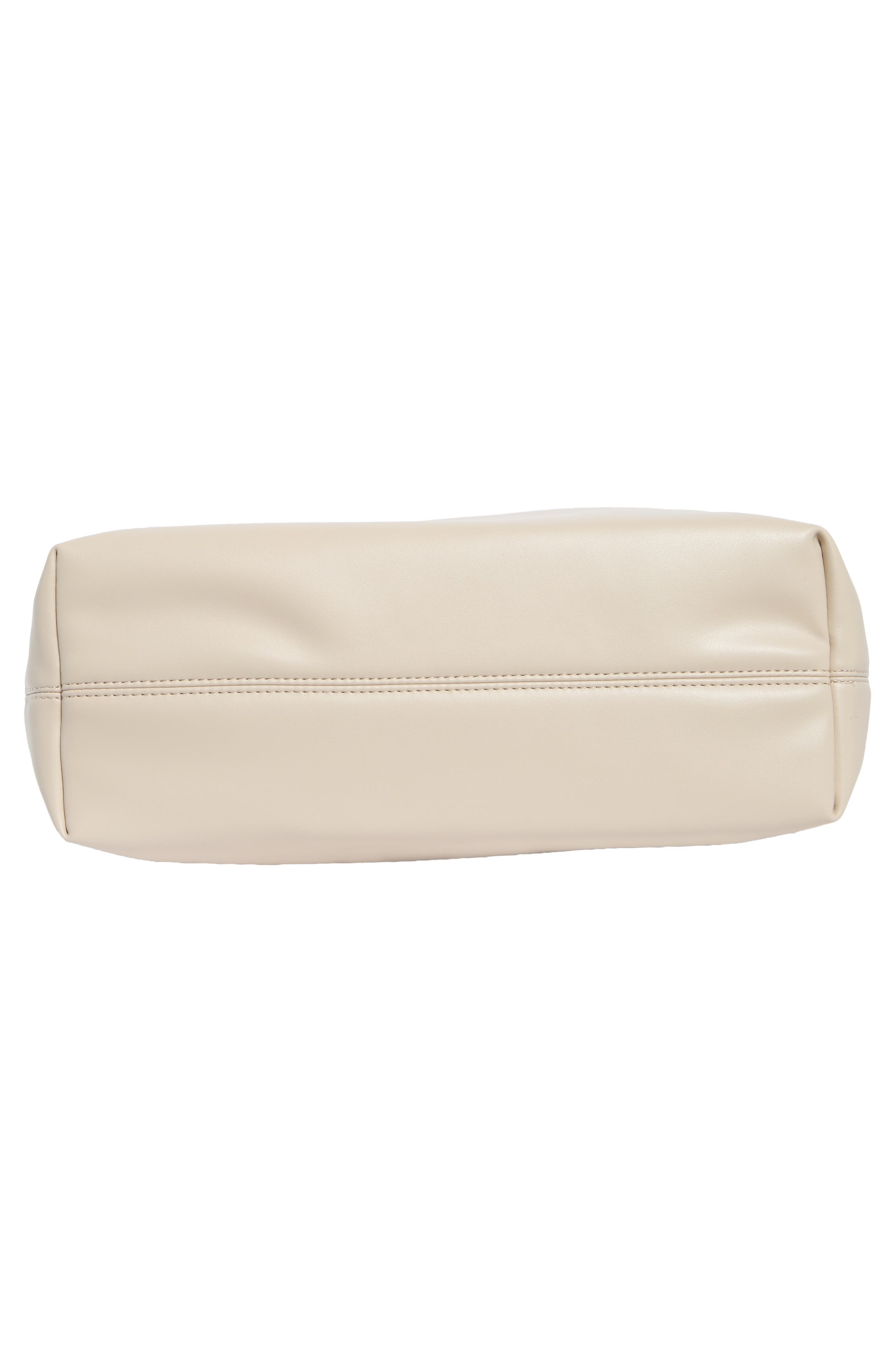 Chain Faux Leather Hobo, Alternate, color, ALMOND
