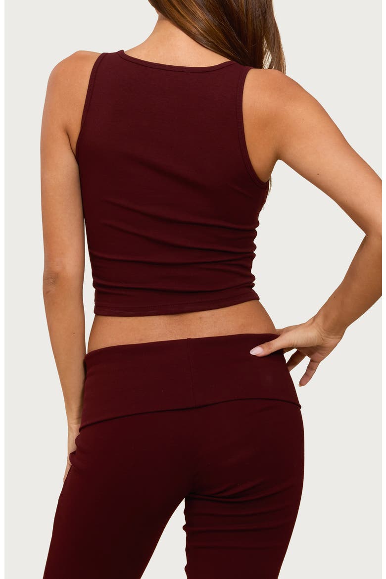 Linda Rib Crop Tank, Alternate, color, BURGUNDY