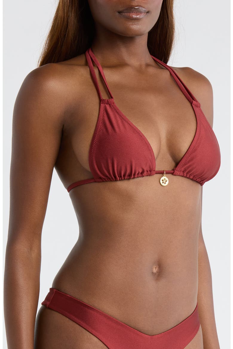 Halter Bikini Top, Alternate, color, CINNAMON SUGAR
