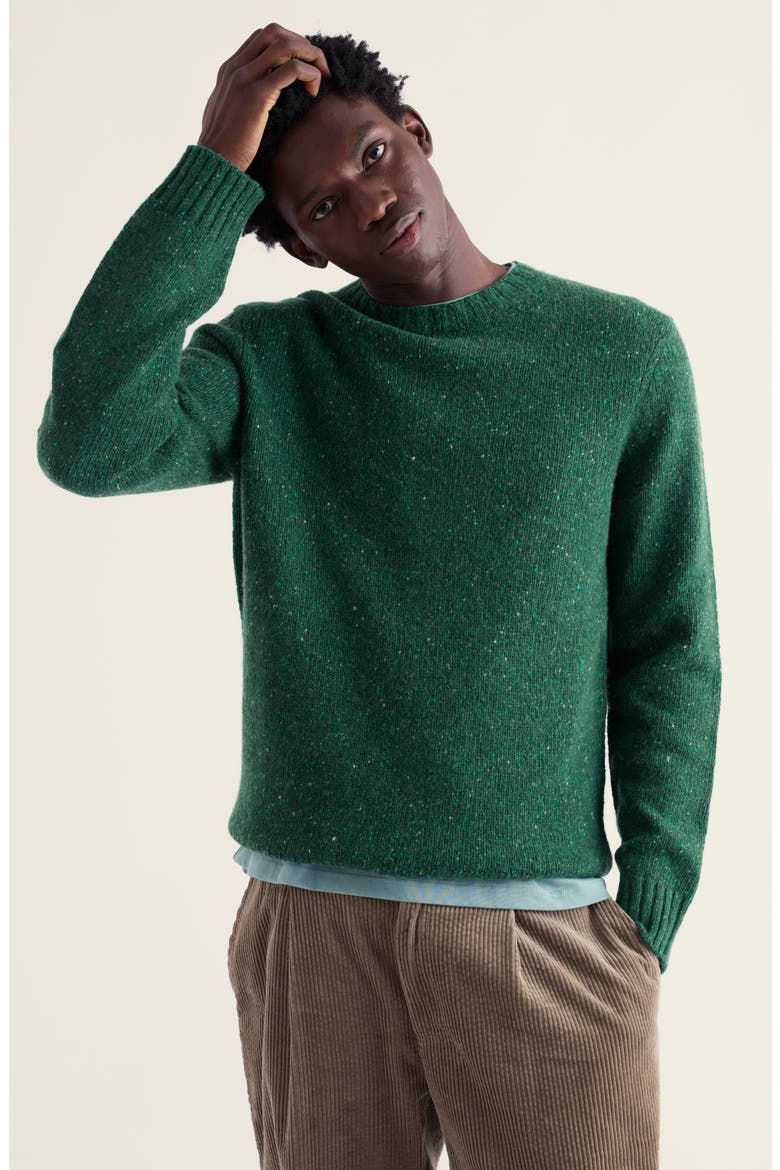 Trowan Merino Wool Blend Sweater, Alternate, color, THICKET