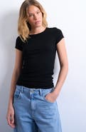 Topshop Fitted Rib T-Shirt
