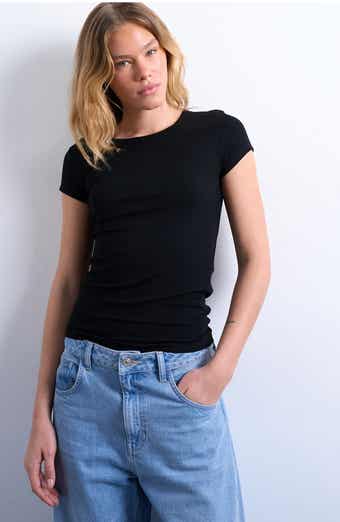 Fitted Rib T-Shirt
