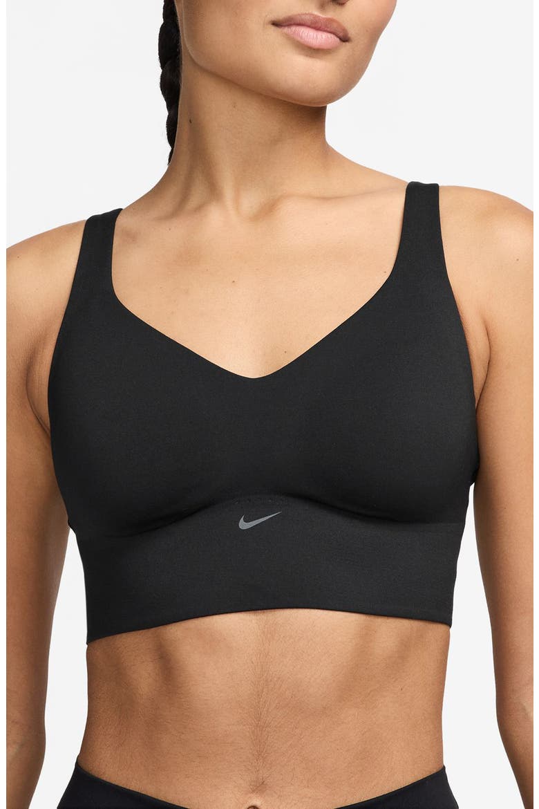 Alate Medium Support Padded Sports Bra, Main, color, 010 BLACK/PCG3C